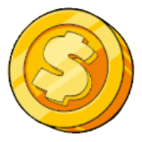 Gold-Münze Symbole